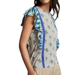 Anthropologie Zofana Cactus Print XS